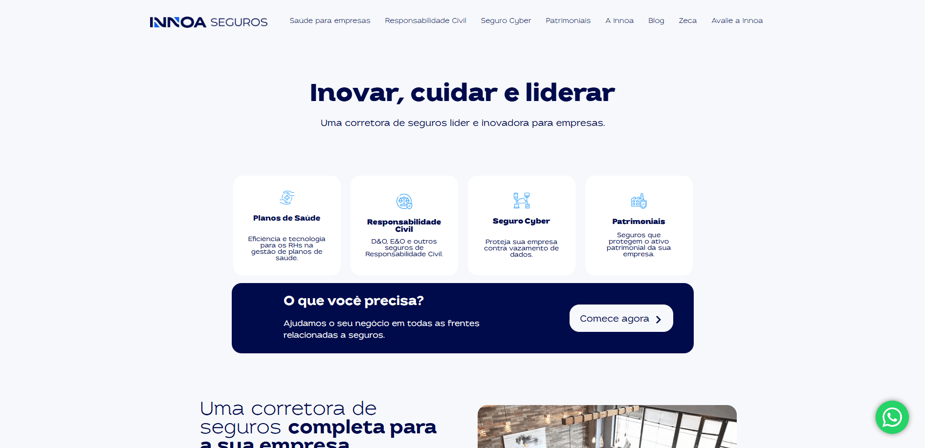 Case Innoa Seguros - projeto de tecnologia da Polvor